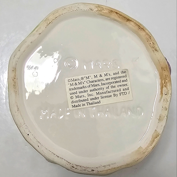 Vintage MARS M&Ms Easter Egg Hunt Collectible Ceramic Pot - Picture 10 of 15